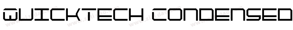 QuickTech Condensed Italic字体转换